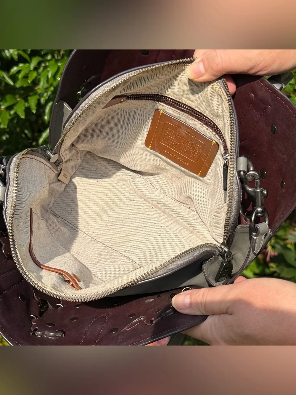 Coach Dakotah Satchel 22 With Linked Tea Rose 22855